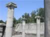 Qatsrin synagogue pillars. (69kb)