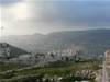Looking a bit NW, we see Mt Ebal with the upper reaches of the modern city of Shechem.
